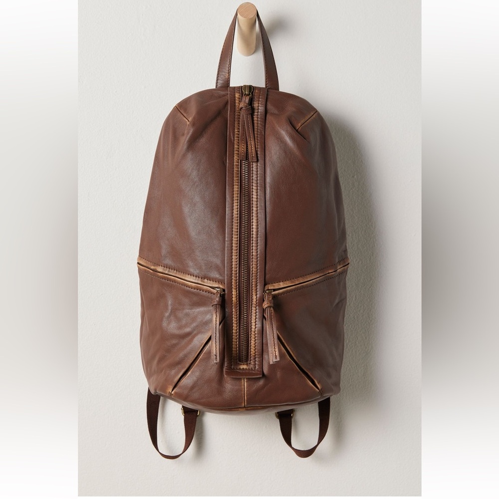 Free People (NWT) Cognac West End backpack